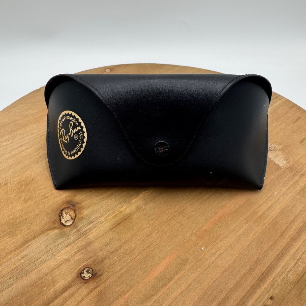 Ray ban Leather Pouch Universal Soft Sunglasses Case Black